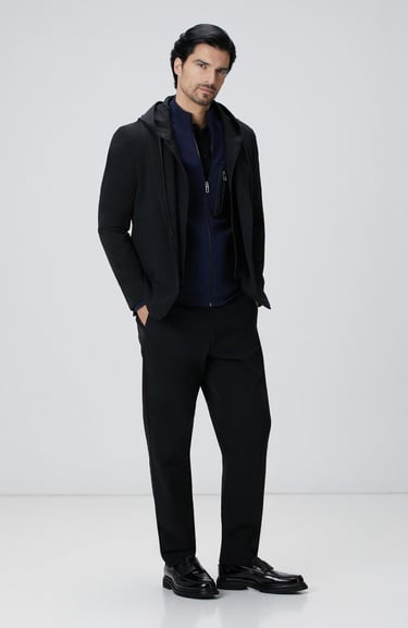  Network Erkek Siyah Triko Kazak