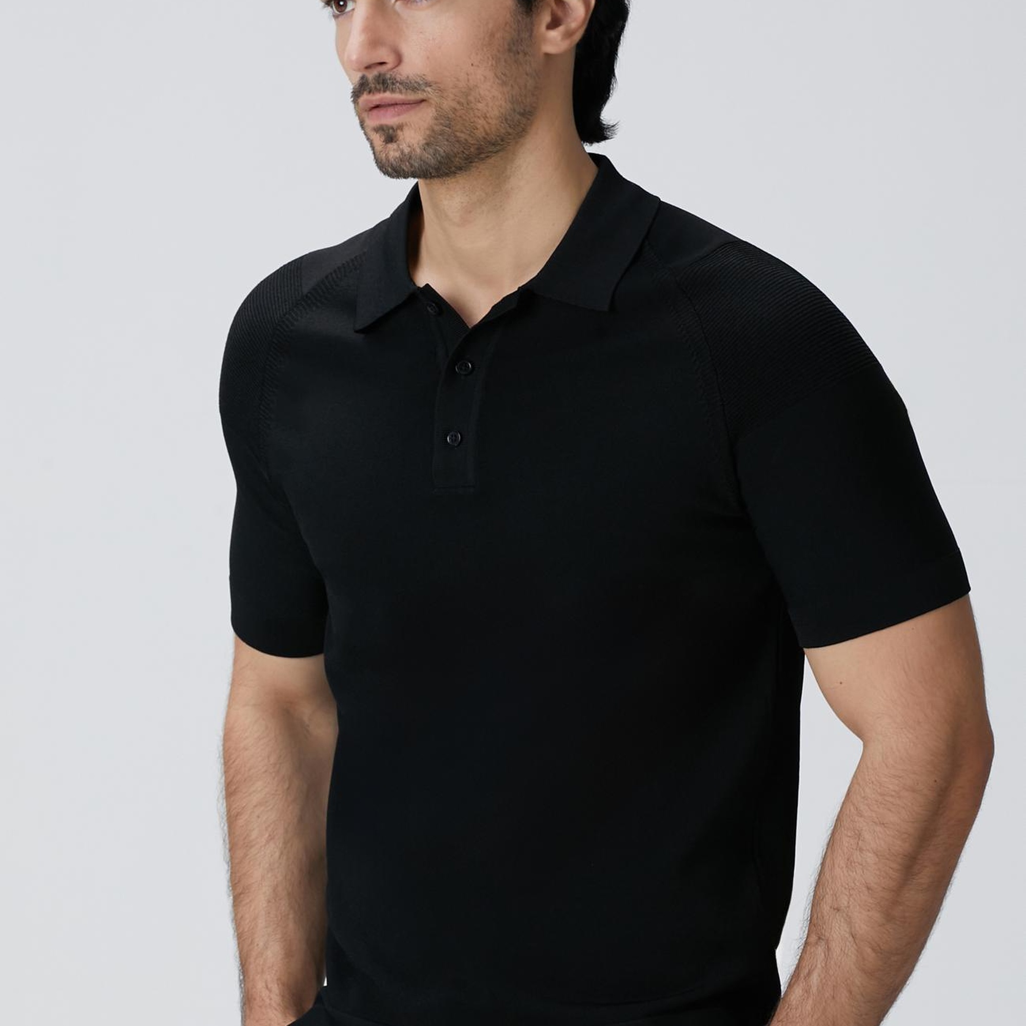 Network Erkek Siyah Triko Kazak