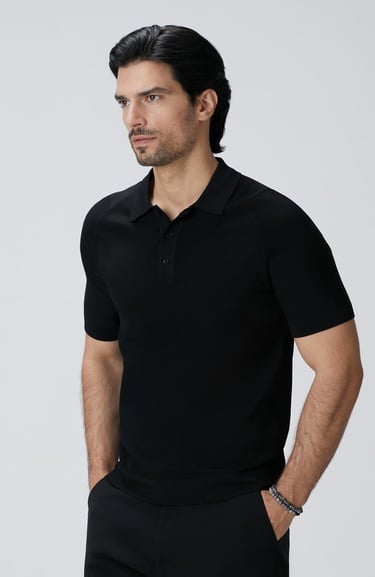  Network Erkek Siyah Triko Kazak