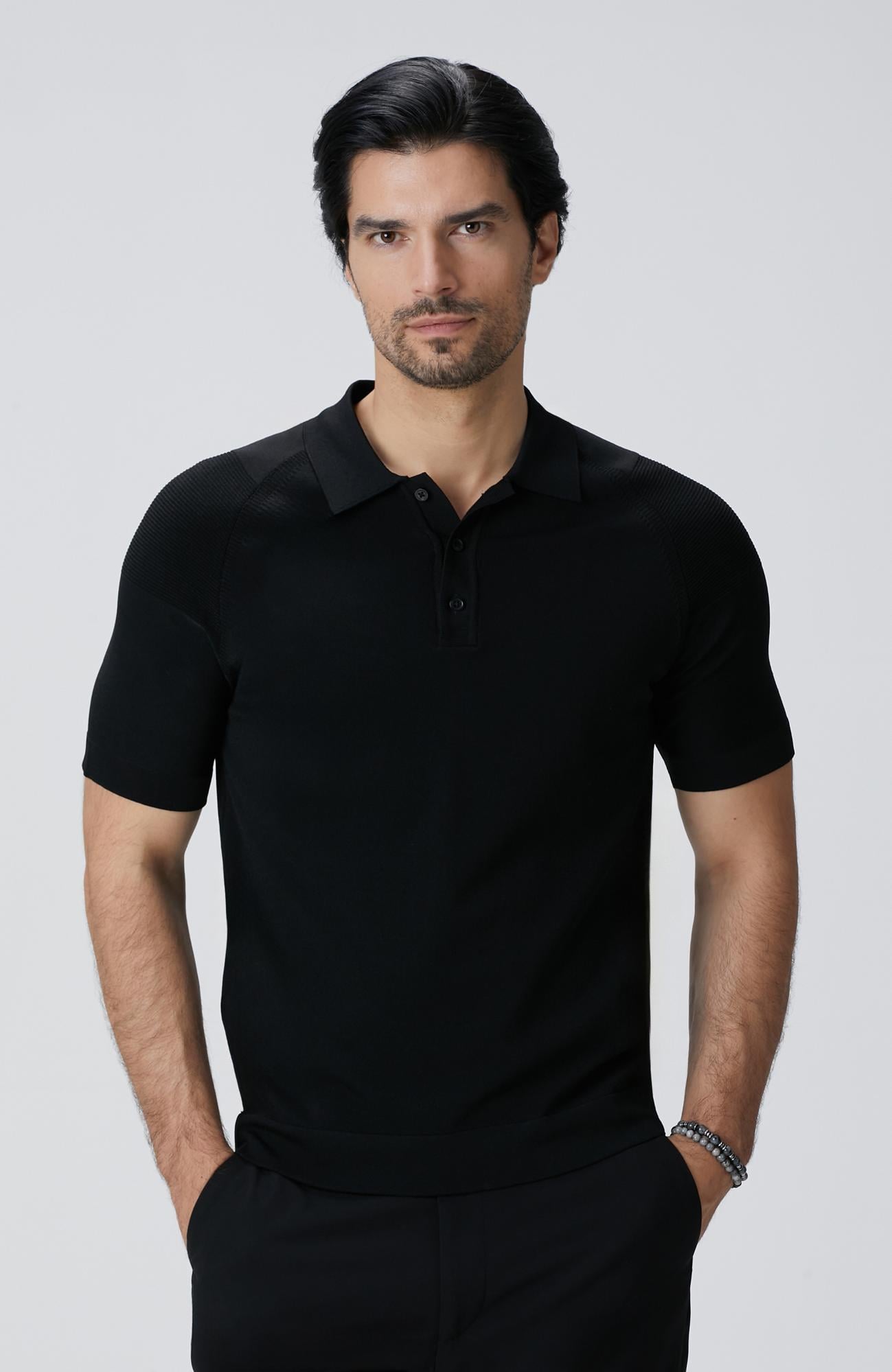  Network Erkek Siyah Triko Kazak