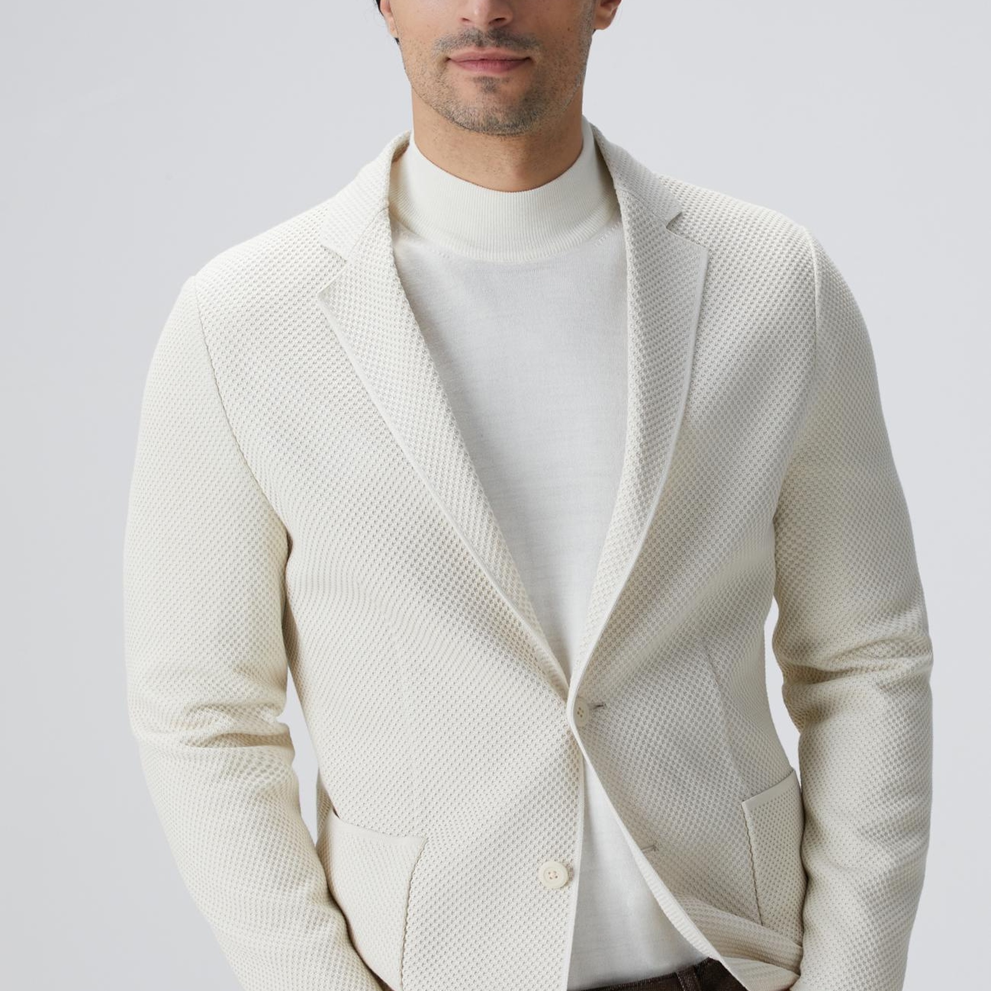 Network Erkek N-Tech Taş Triko Ceket