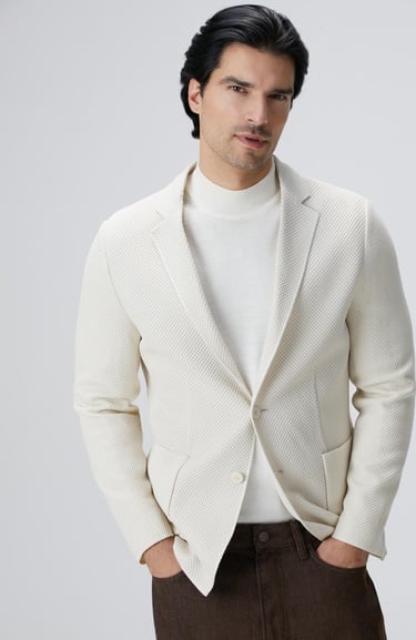  Network Erkek N-Tech Taş Triko Ceket