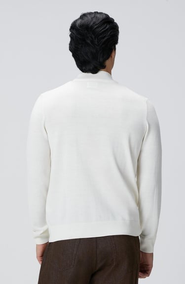  Network Erkek Beyaz Yün Karışımlı Kazak