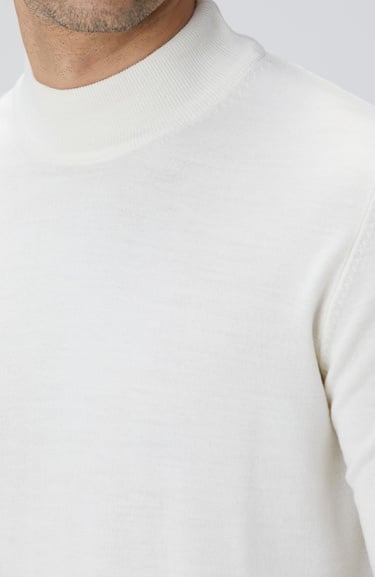  Network Erkek Beyaz Yün Karışımlı Kazak