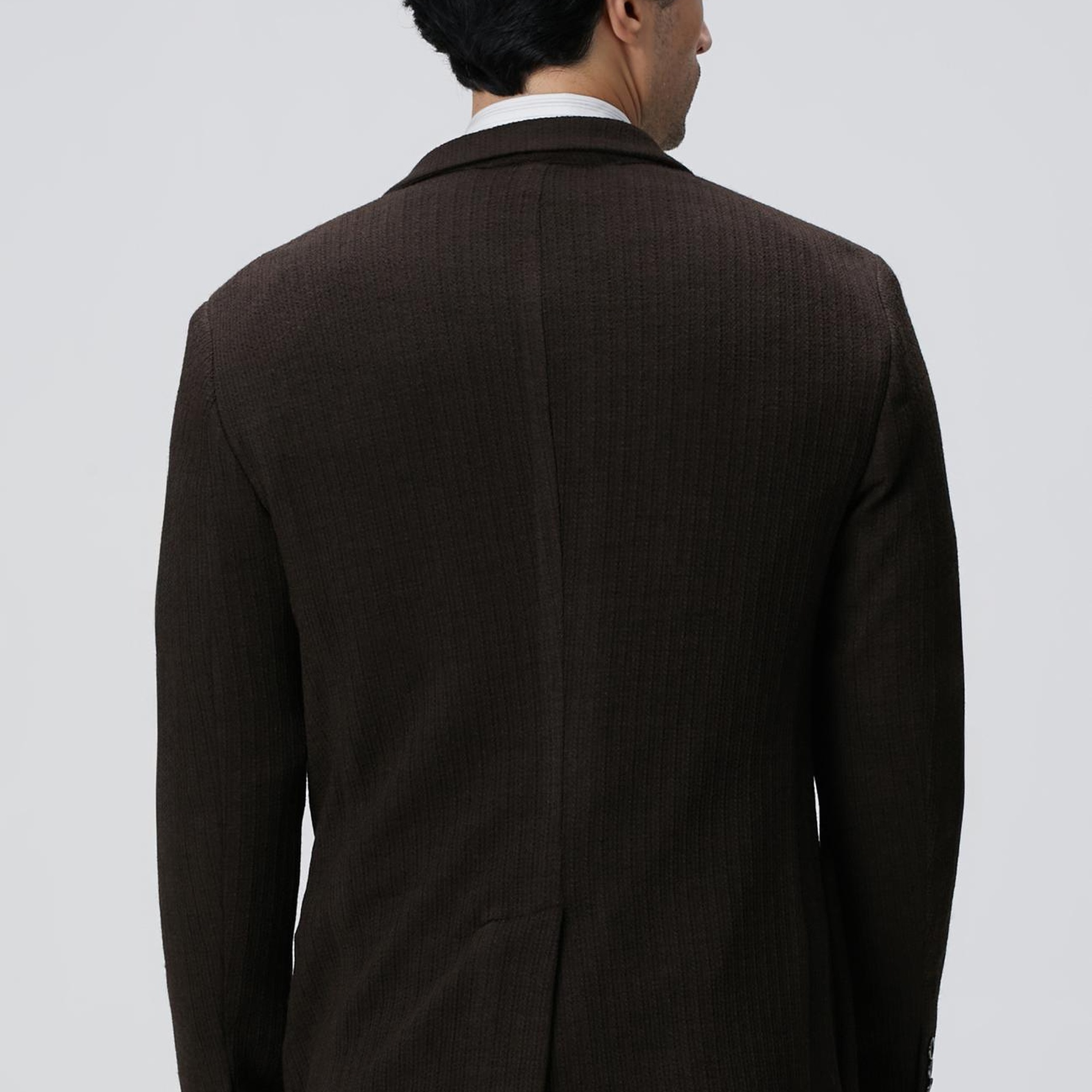 Network Erkek Kahverengi Yün Karışımlı Ceket