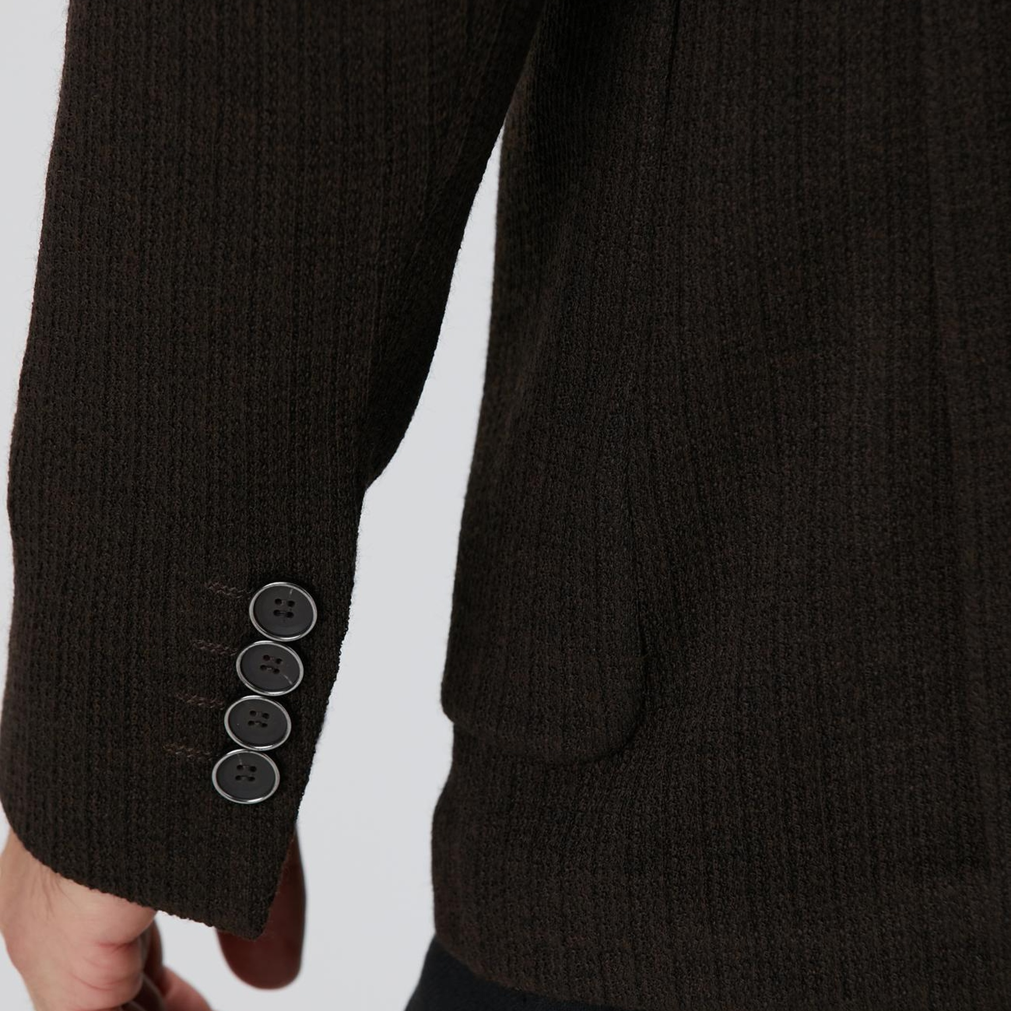 Network Erkek Kahverengi Yün Karışımlı Ceket