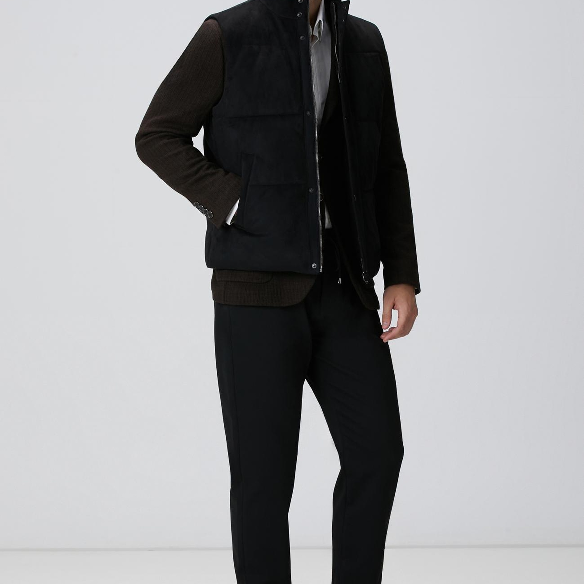 Network Erkek Kahverengi Yün Karışımlı Ceket