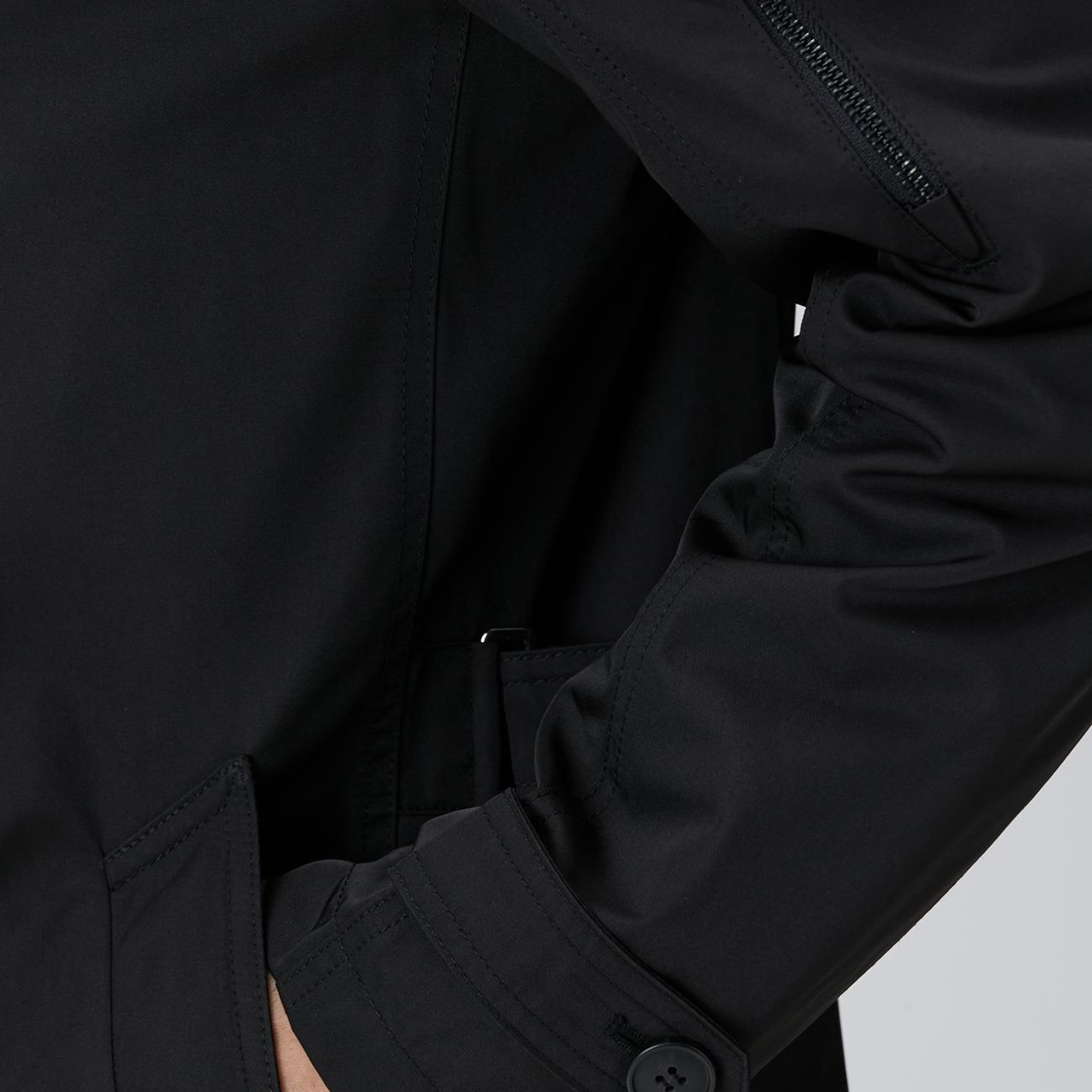 Network Erkek Siyah Trenchcoat