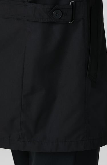  Network Erkek Siyah Trenchcoat