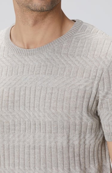  Network Erkek Bej Yün Karışımlı Kazak