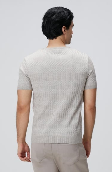  Network Erkek Bej Yün Karışımlı Kazak