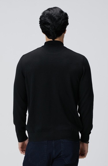  Network Erkek Siyah Yün Karışımlı Kazak