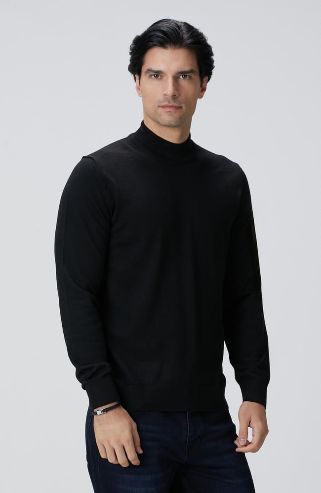  Network Erkek Siyah Yün Karışımlı Kazak