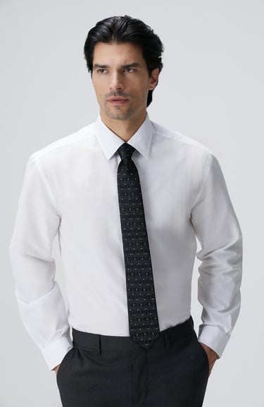  Network Erkek Ekru Çizgili Gömlek