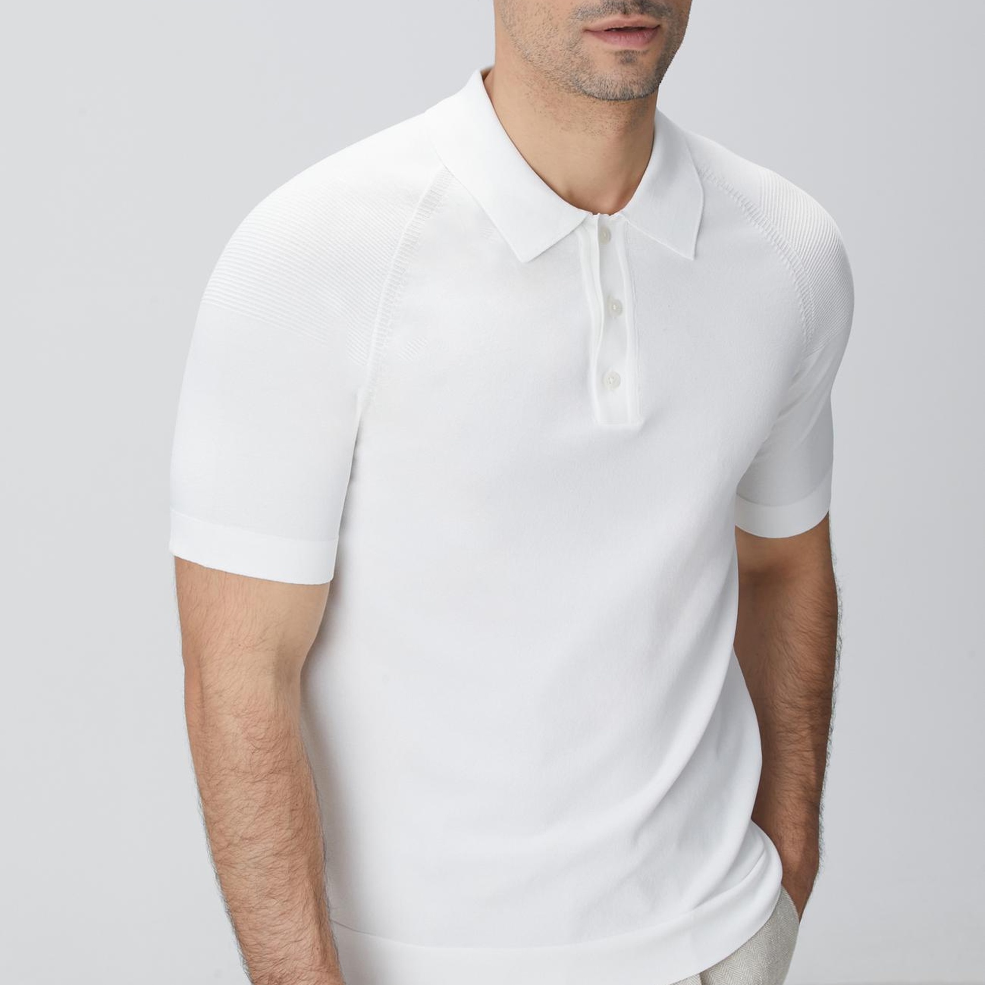 Network Erkek Beyaz Triko Kazak