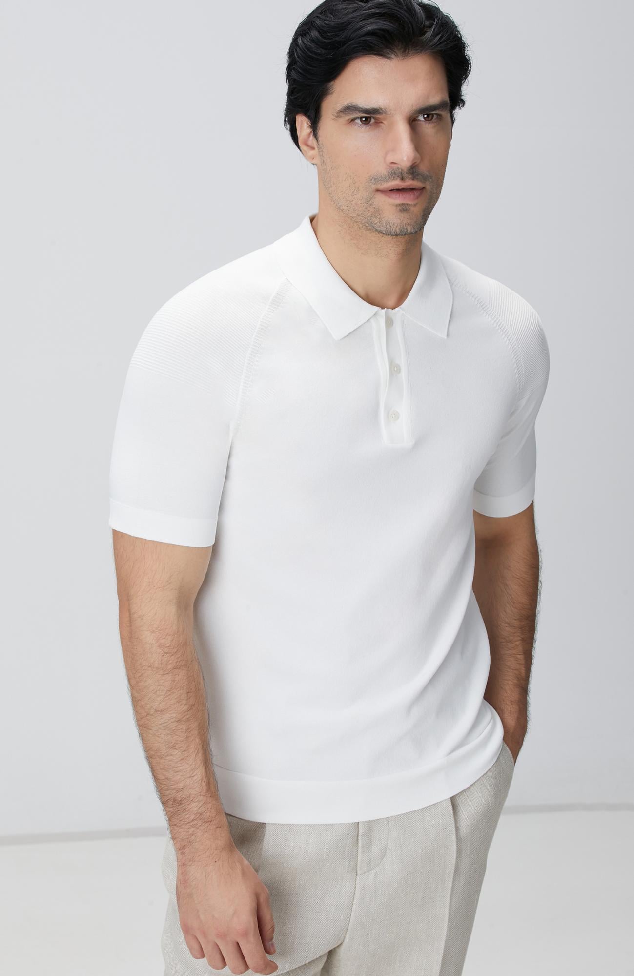  Network Erkek Beyaz Triko Kazak