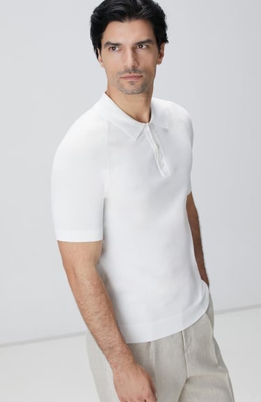  Network Erkek Beyaz Triko Kazak