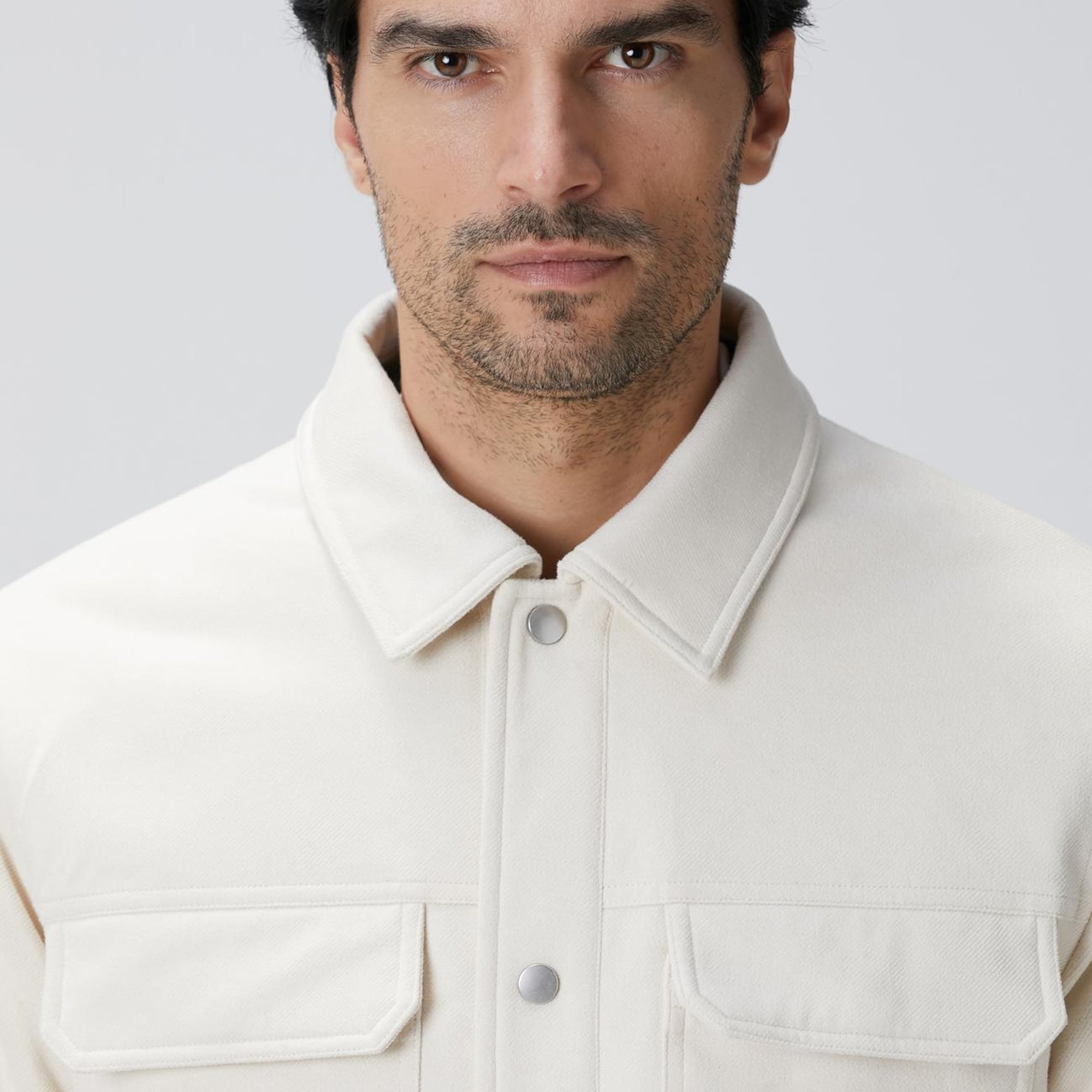 Network Erkek Kırık Beyaz Kapitoneli Bonded Mont