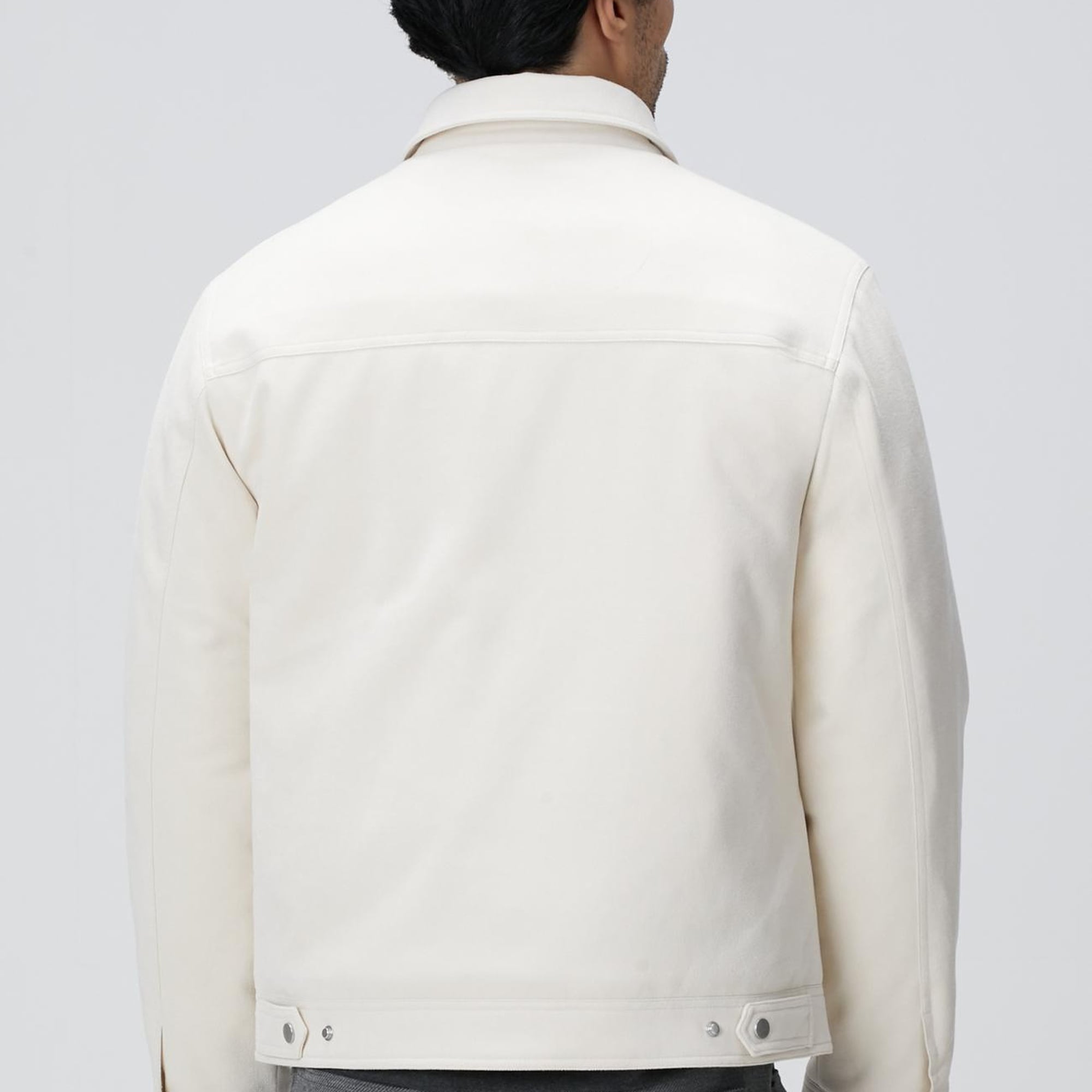 Network Erkek Kırık Beyaz Kapitoneli Bonded Mont