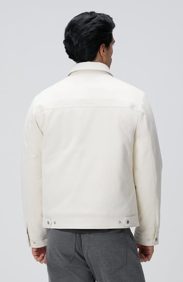  Network Erkek Kırık Beyaz Kapitoneli Bonded Mont