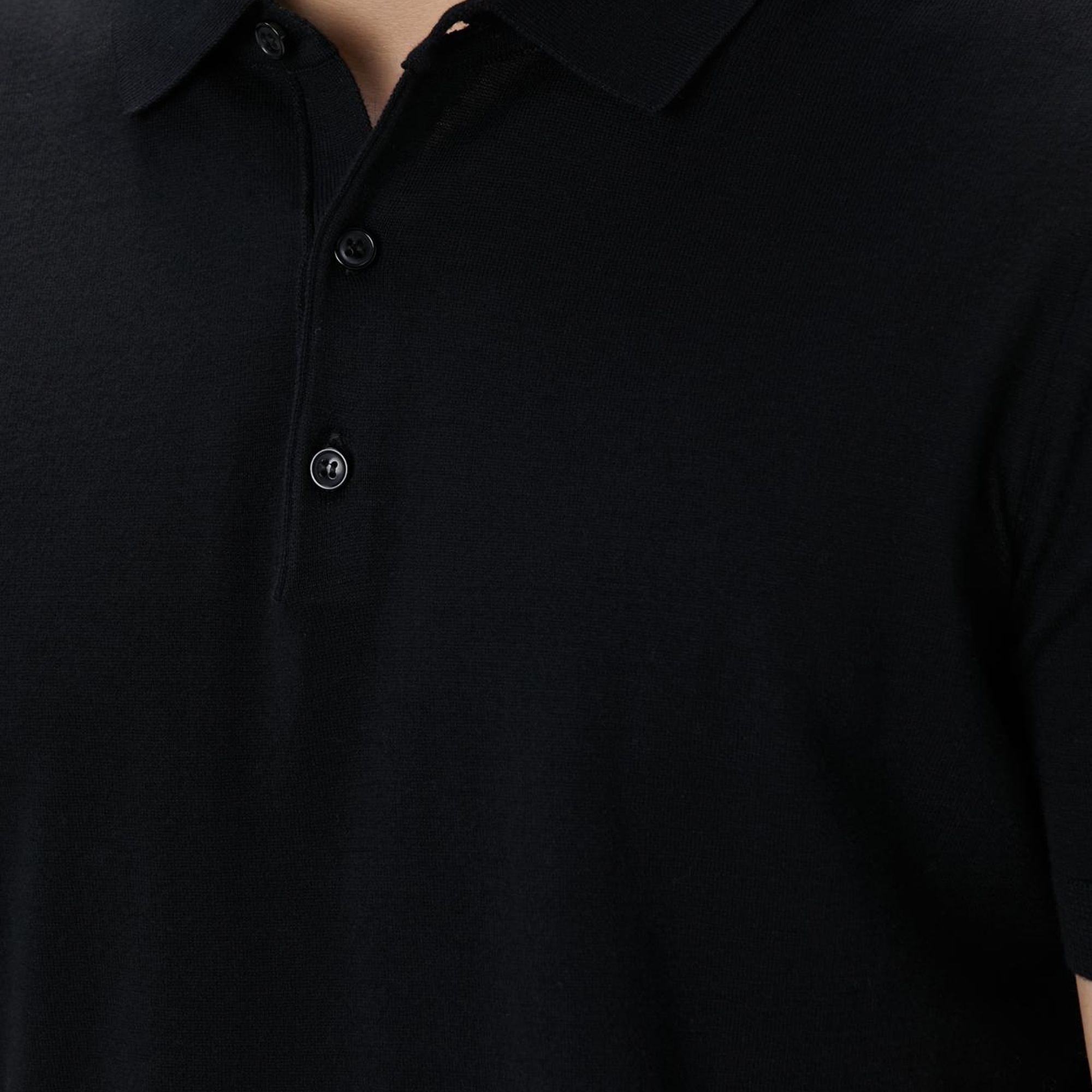 Network Erkek Siyah Basic Triko Kazak