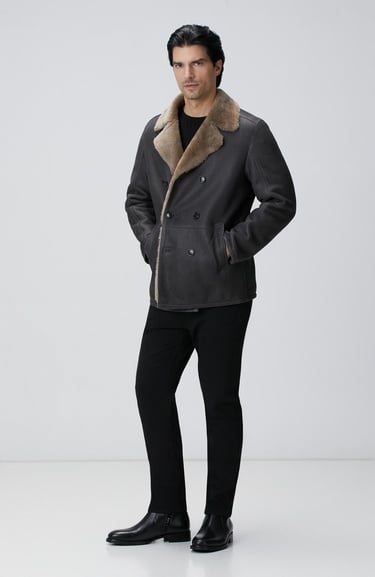  Network Erkek Kahverengi Yün Karışımlı Kazak