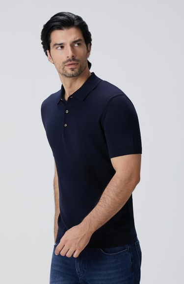  Network Erkek Lacivert Basic Triko Kazak