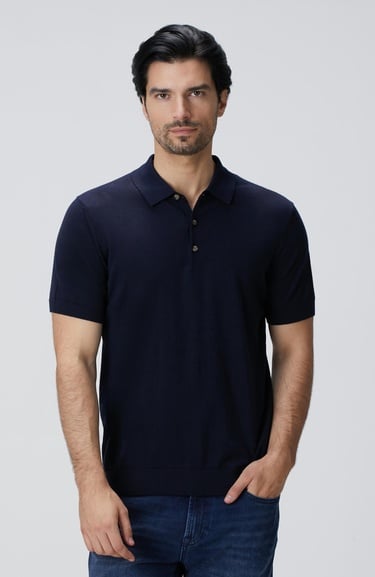  Network Erkek Lacivert Basic Triko Kazak