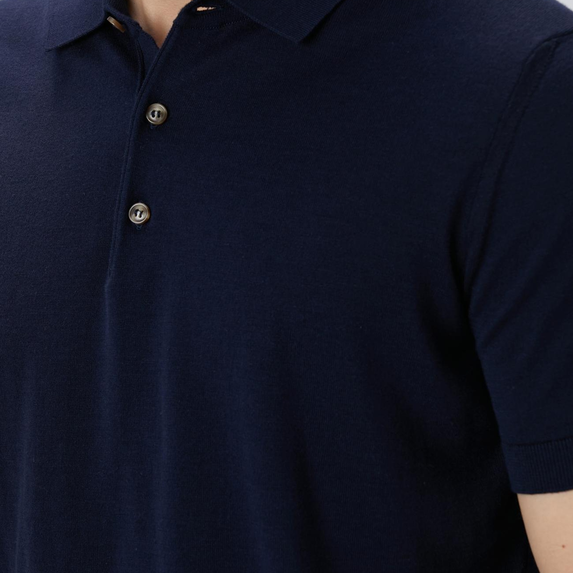 Network Erkek Lacivert Basic Triko Kazak