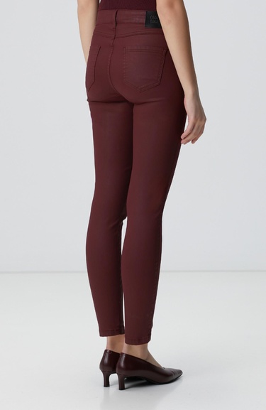  Network Kadın Bordo Denim Pantolon