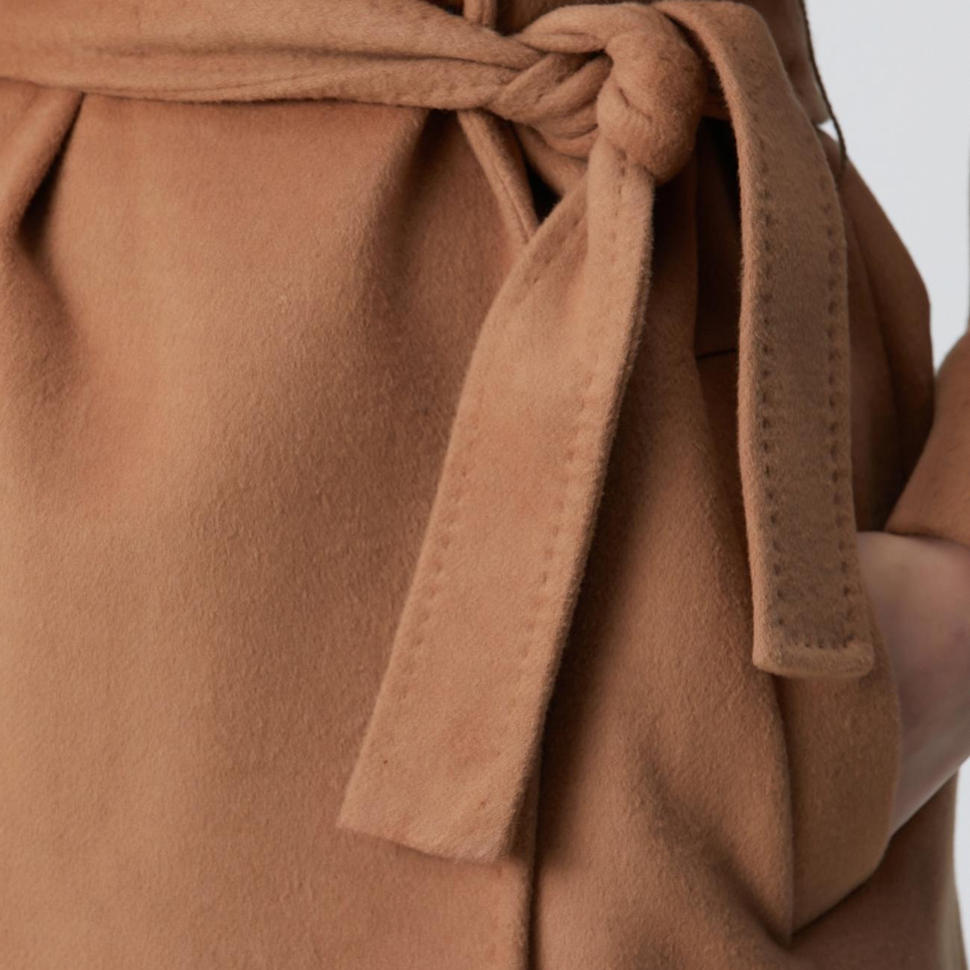 Network Kadın Camel Kaşmir ve Yün Karışımlı Palto