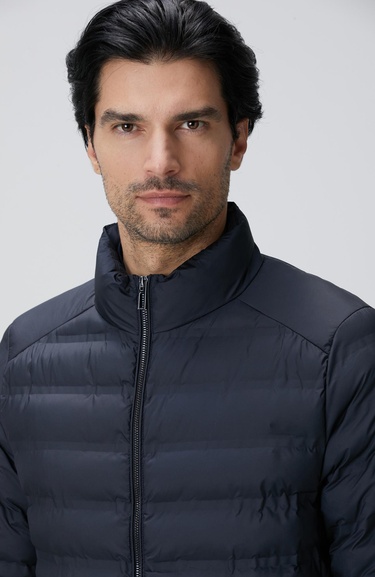  Network Erkek Lacivert Puffer Mont