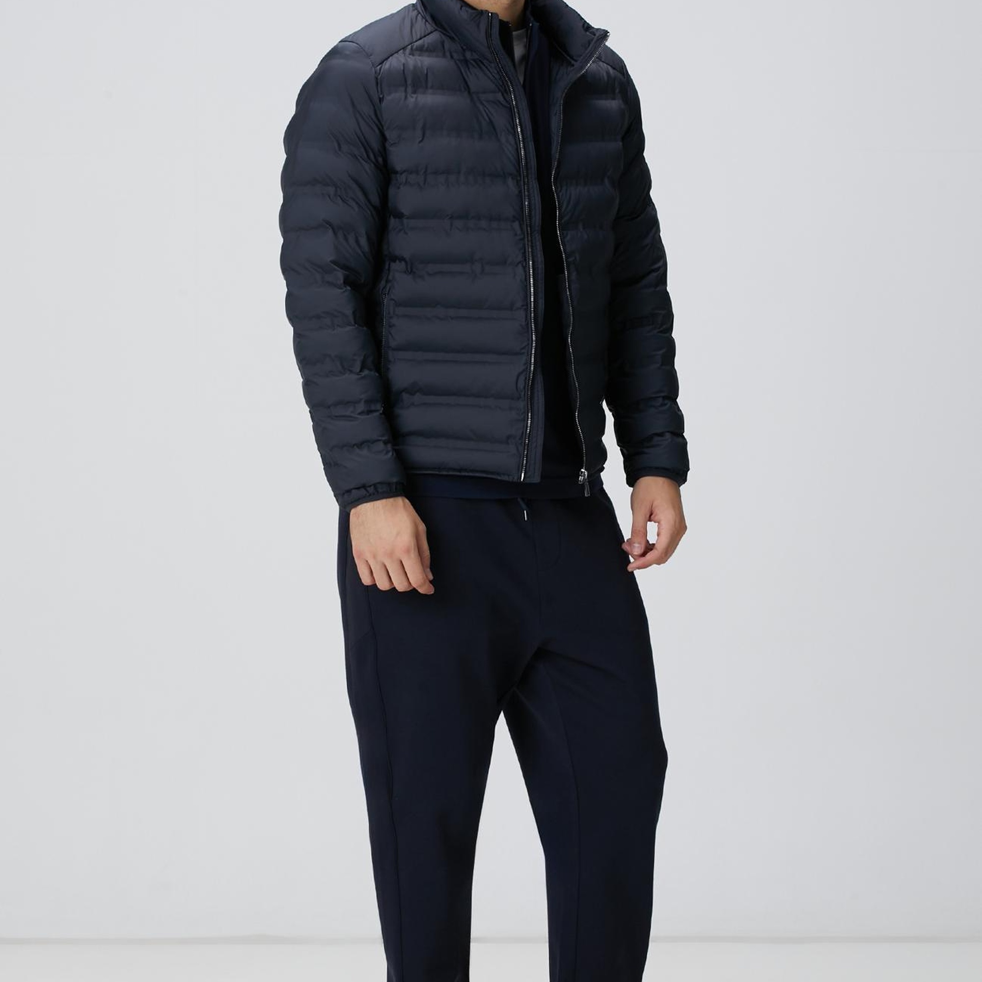 Network Erkek Lacivert Puffer Mont