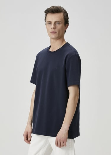  Beymen Club Erkek Relax Fit Lacivert Basic T-shirt