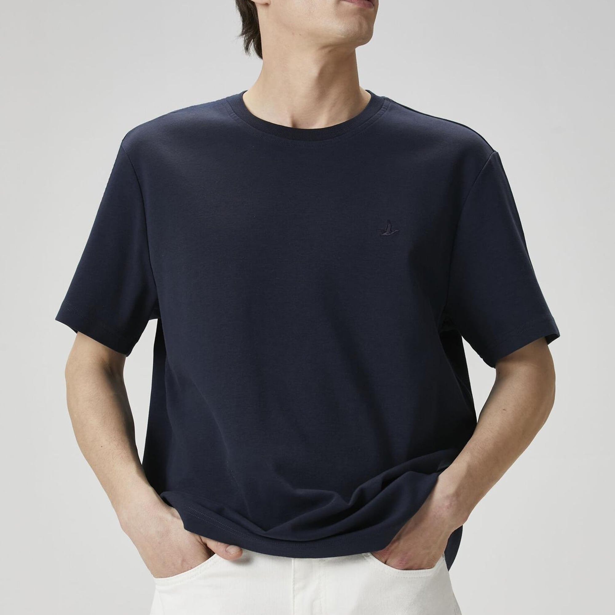 Beymen Club Erkek Relax Fit Lacivert Basic T-shirt