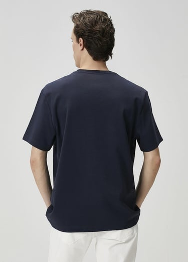  Beymen Club Erkek Relax Fit Lacivert Basic T-shirt