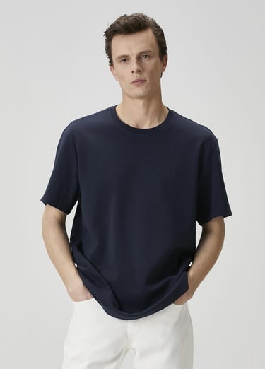  Beymen Club Erkek Relax Fit Lacivert Basic T-shirt