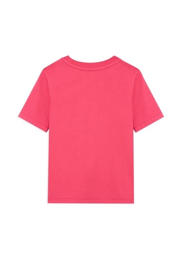  Mavi Mavi Logo Baskılı Pembe Tişört Regular Fit / Normal Kesim 7610109-71088