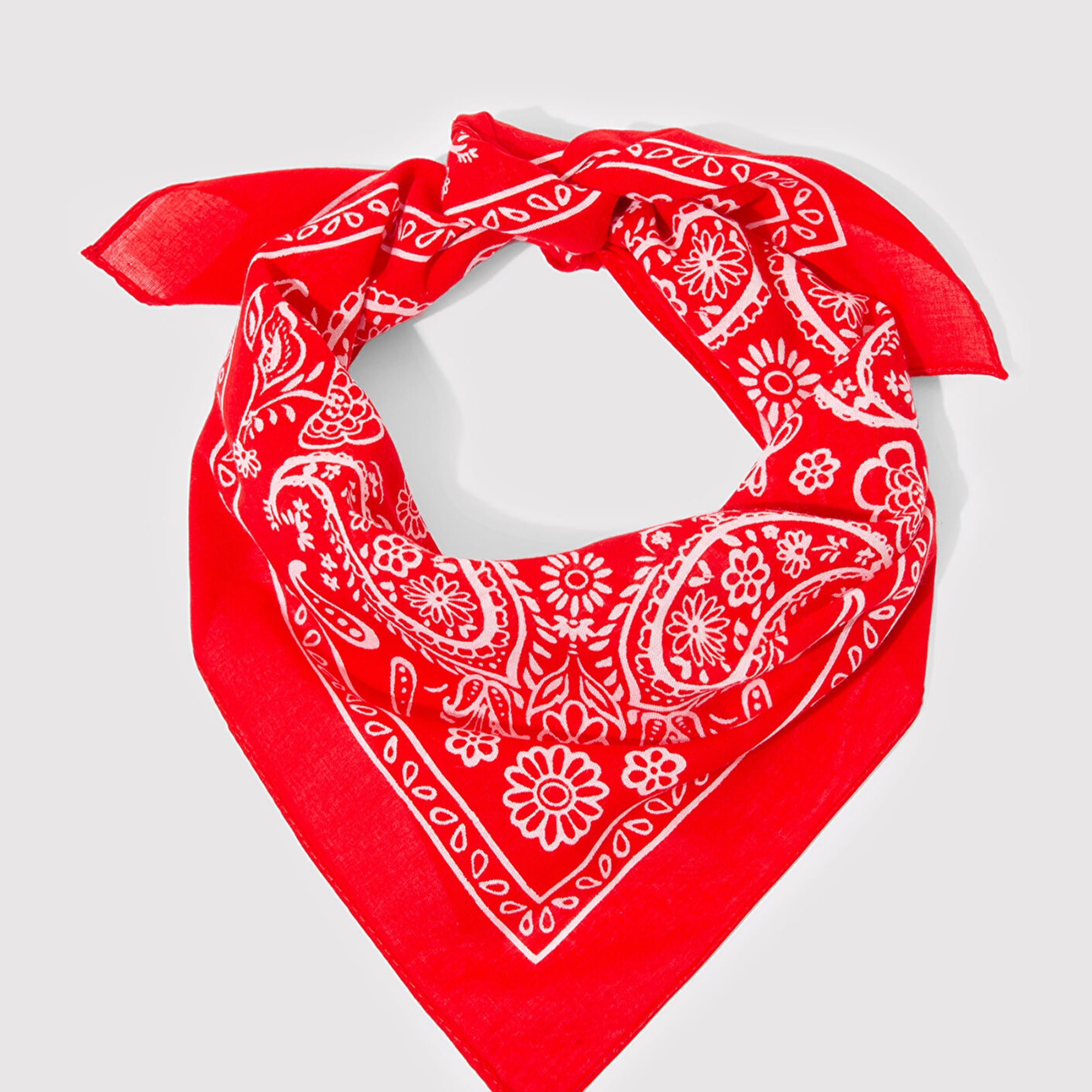 Mavi Baskılı Kırmızı Bandana 1911810-82580