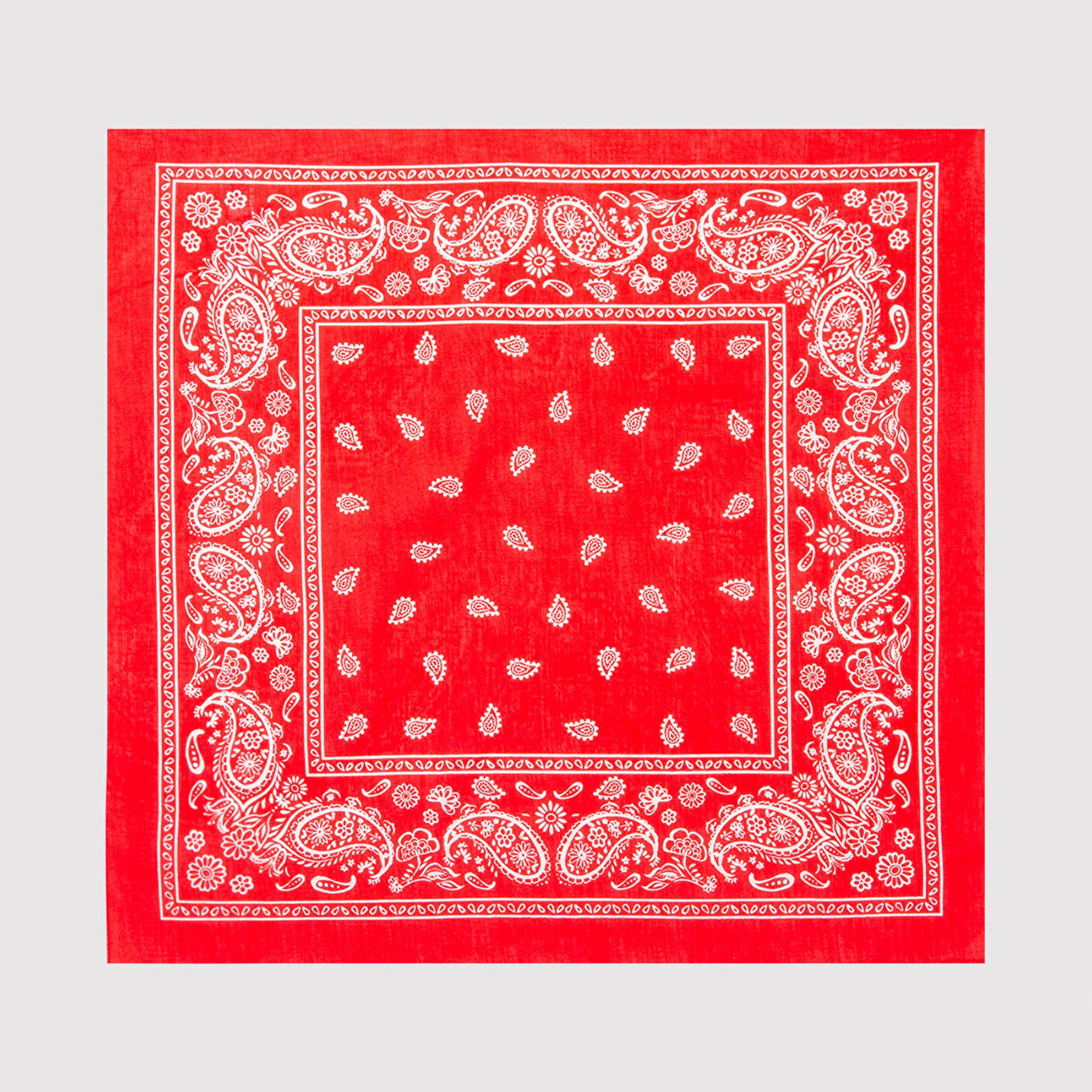Mavi Baskılı Kırmızı Bandana 1911810-82580