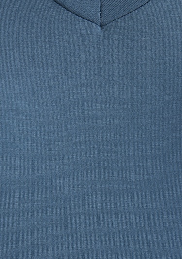  Mavi V Yaka Mavi Basic Viskoz Tişört Regular Fit / Normal Kesim 167714-70753