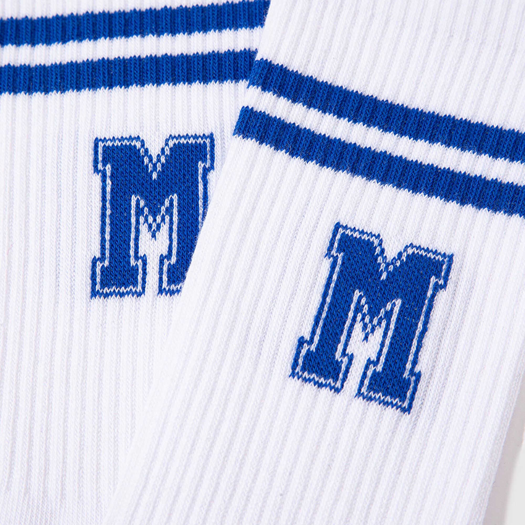 Mavi Mavi Logo Detaylı Beyaz Soket Çorap 0911108-620