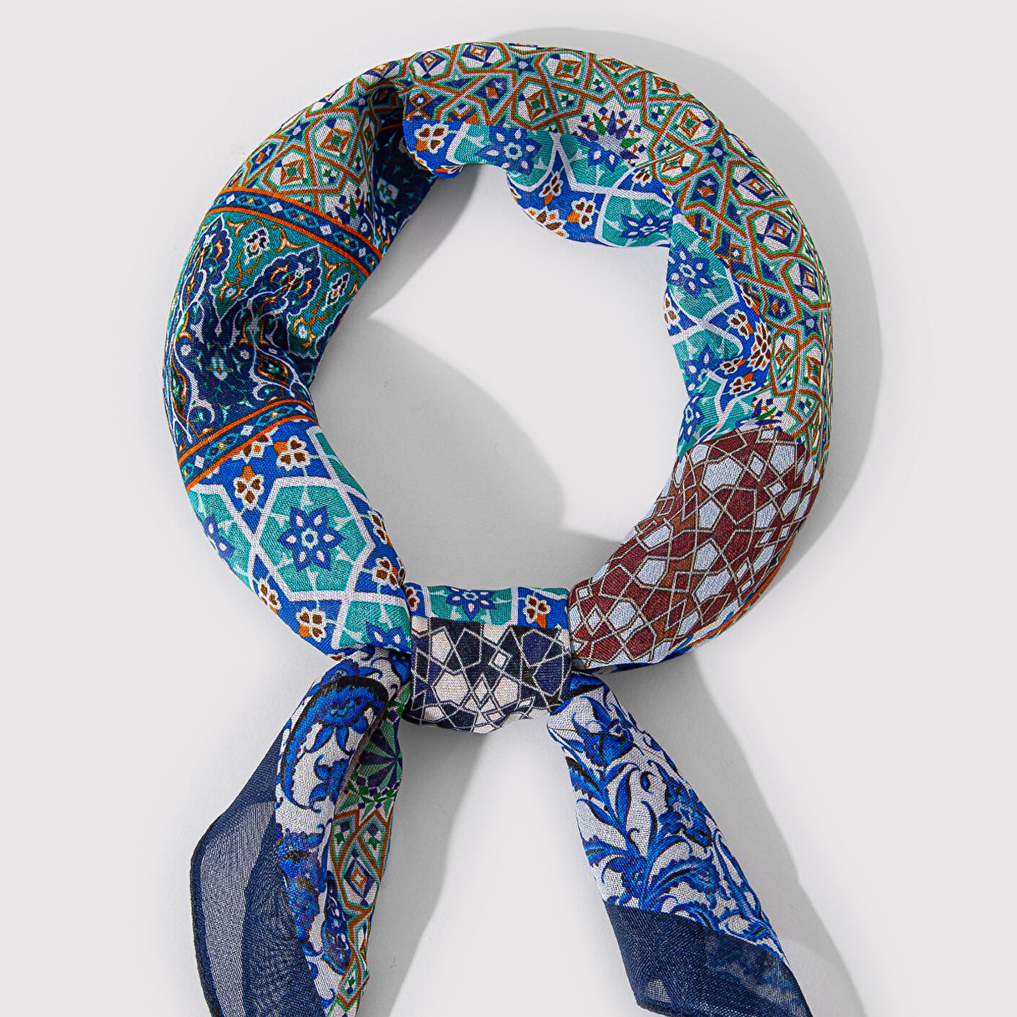 Mavi Baskılı Bandana 1911813-82050