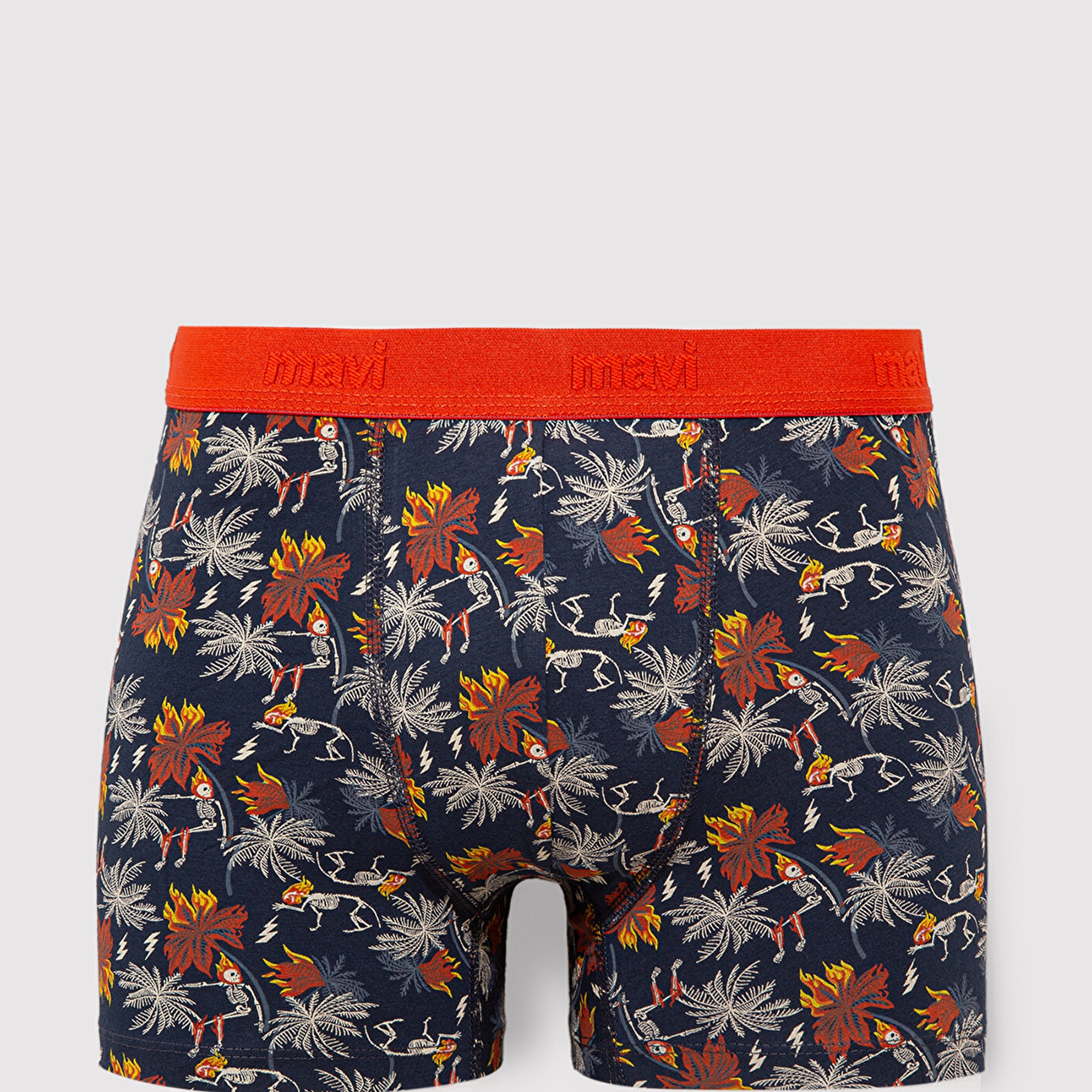 Mavi Baskılı Turuncu Boxer 092655-85585