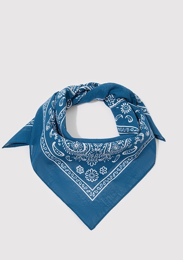  Mavi Baskılı Mavi Bandana 1911810-70500