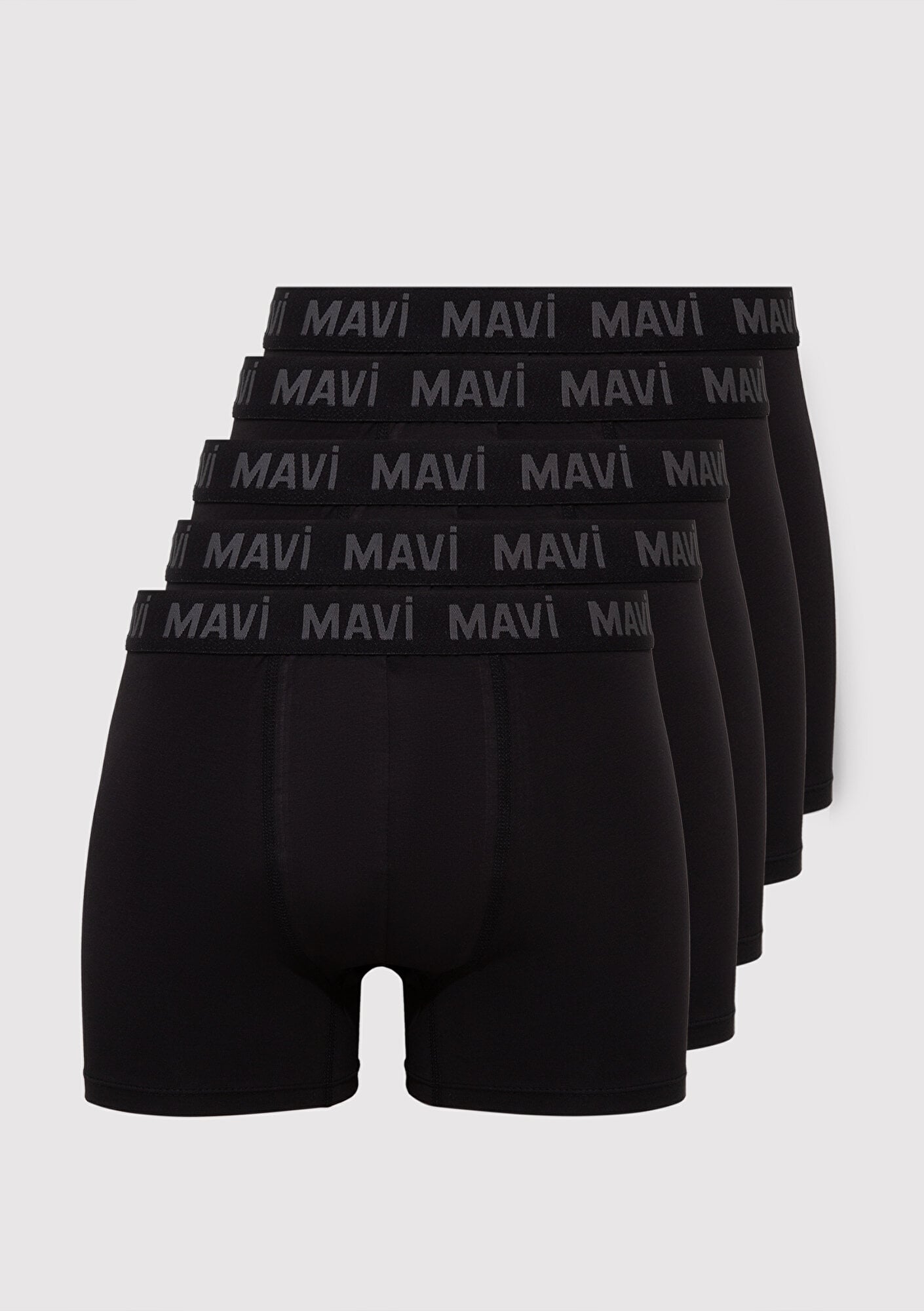  Mavi 5li Siyah Basic Boxer 0911238-900