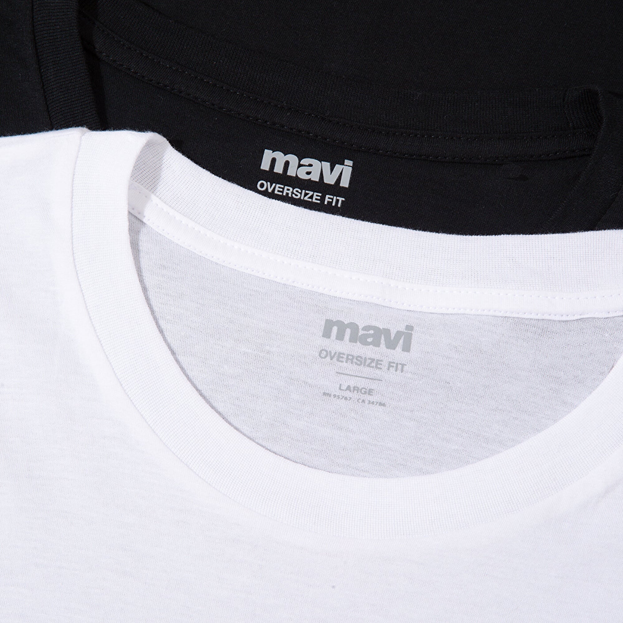 Mavi 2li Oversize Basic Tişört Oversize / Geniş Kesim 0612162-620