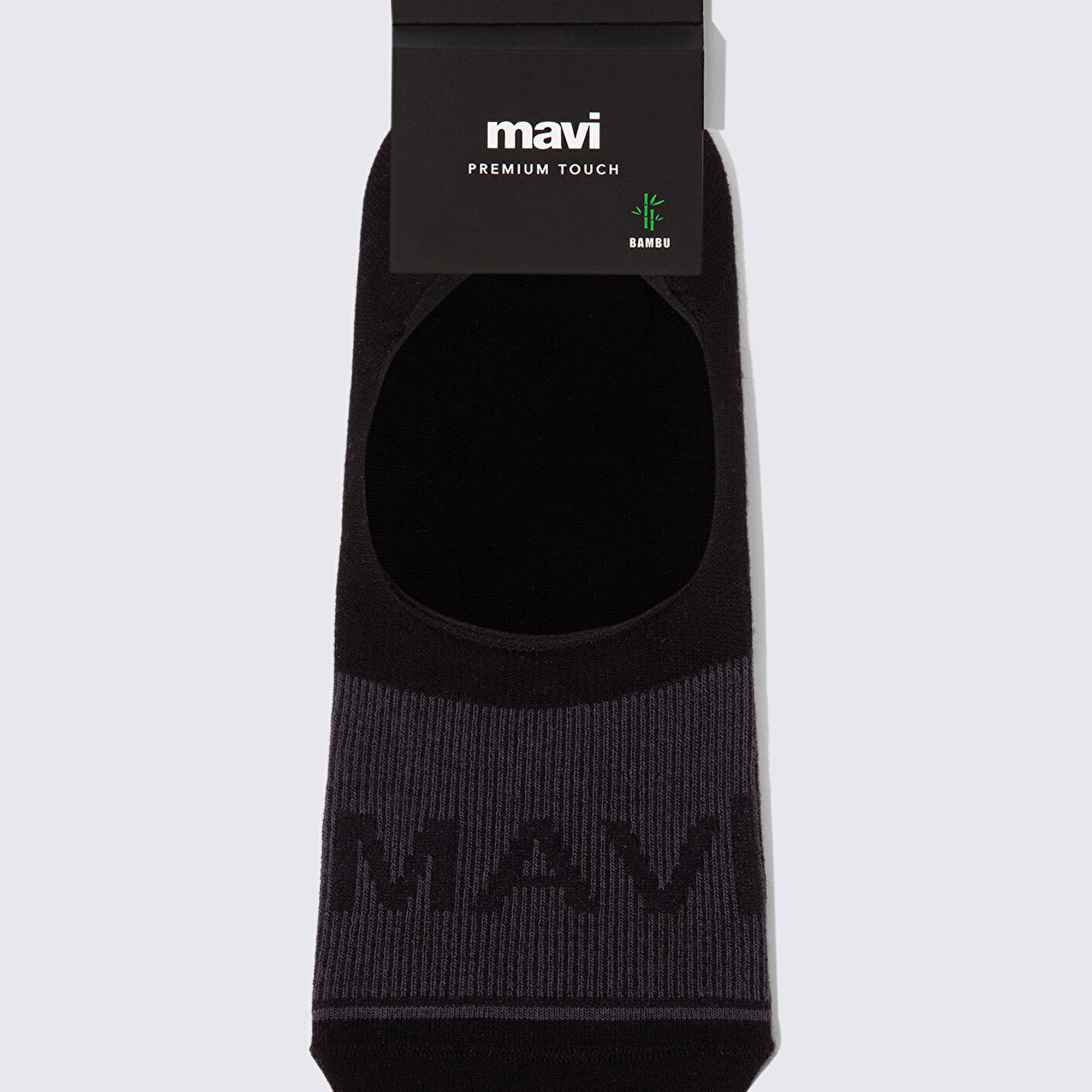 Mavi Mavi Logo Baskılı Siyah Babet Çorabı 0911319-900