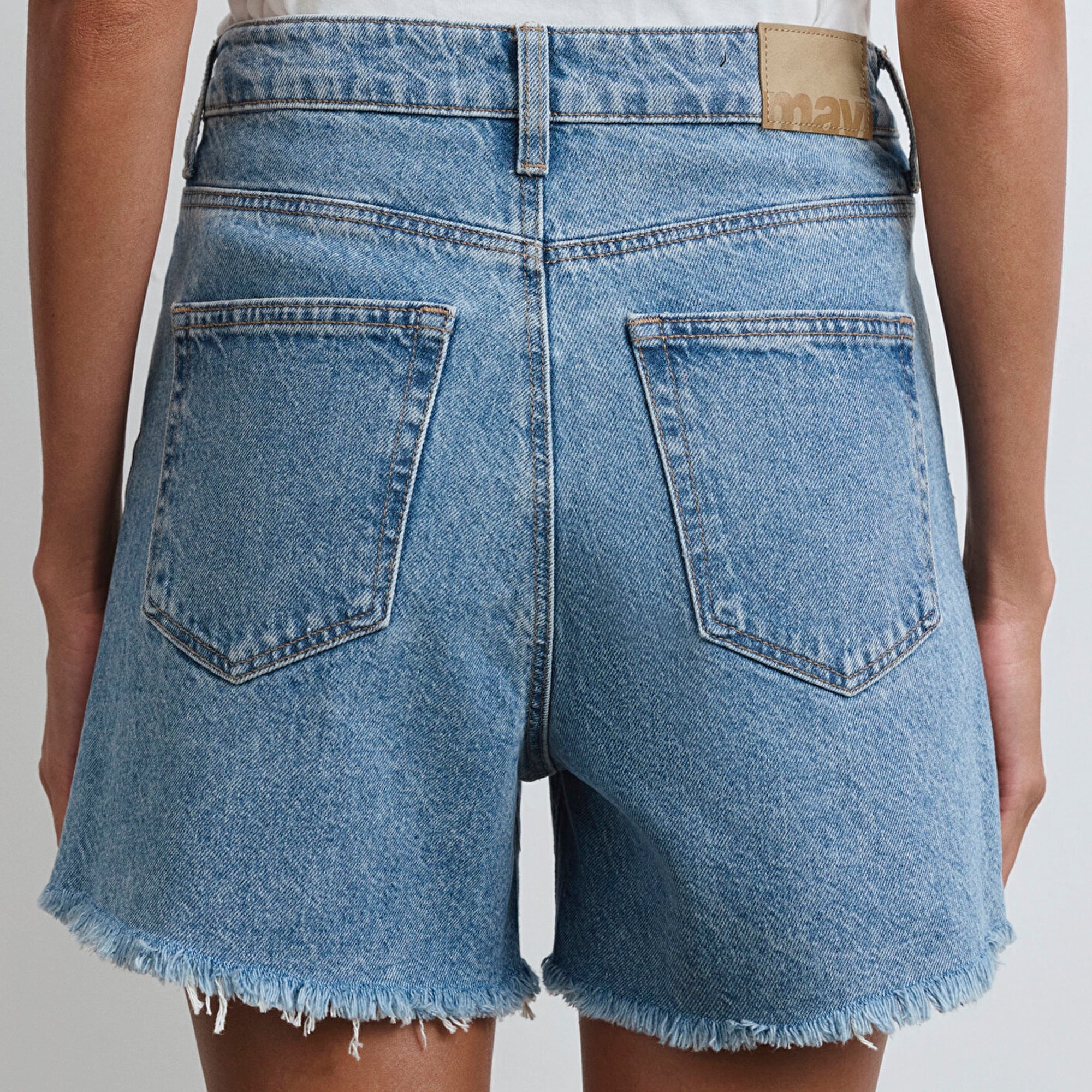 Mavi Millie 90lar İndigo Mavisi Jean Şort 1458987073