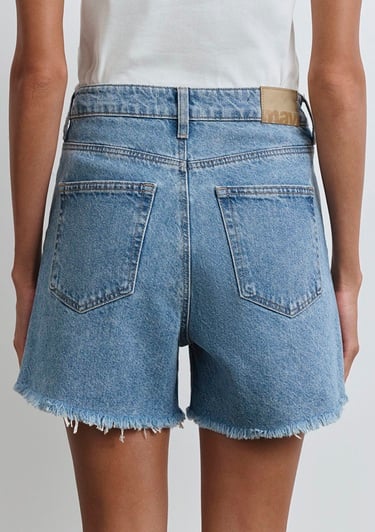  Mavi Millie 90lar İndigo Mavisi Jean Şort 1458987073